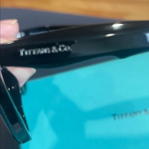 Tiffany & Co. Black Cat-Eye Sunglasses - Picture 2 of 4
